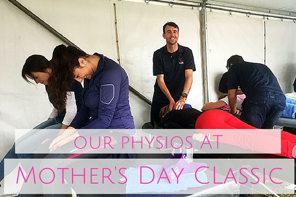 physiotherapy at Mother's Day Classic