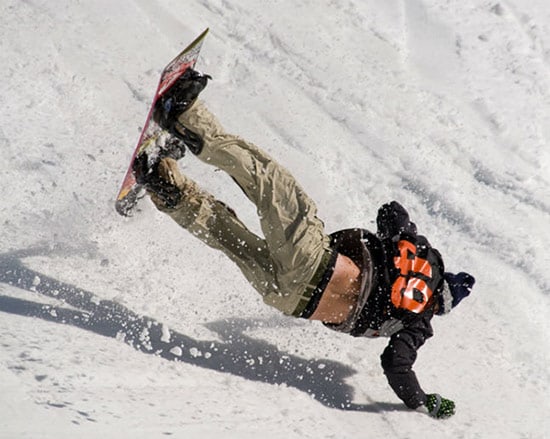 common snowboarding injuries